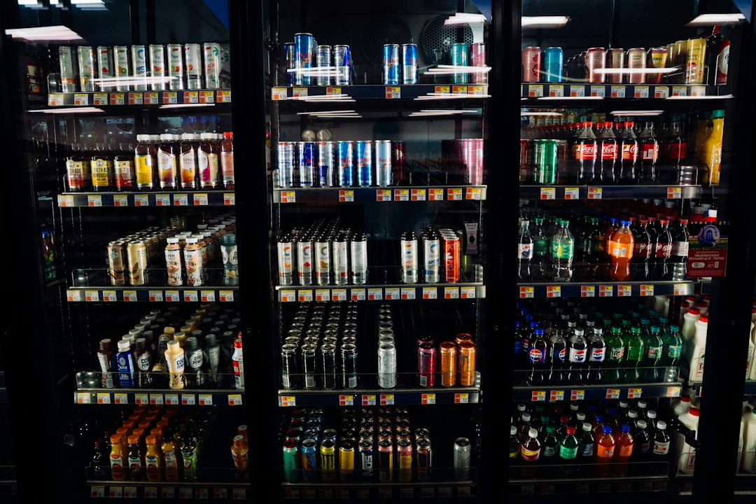 Refrigerated drinks cabinets of the kind a supermarket fridge hack can spoil