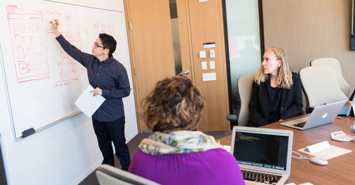 Team discussing web application security and cross-site scripting risks